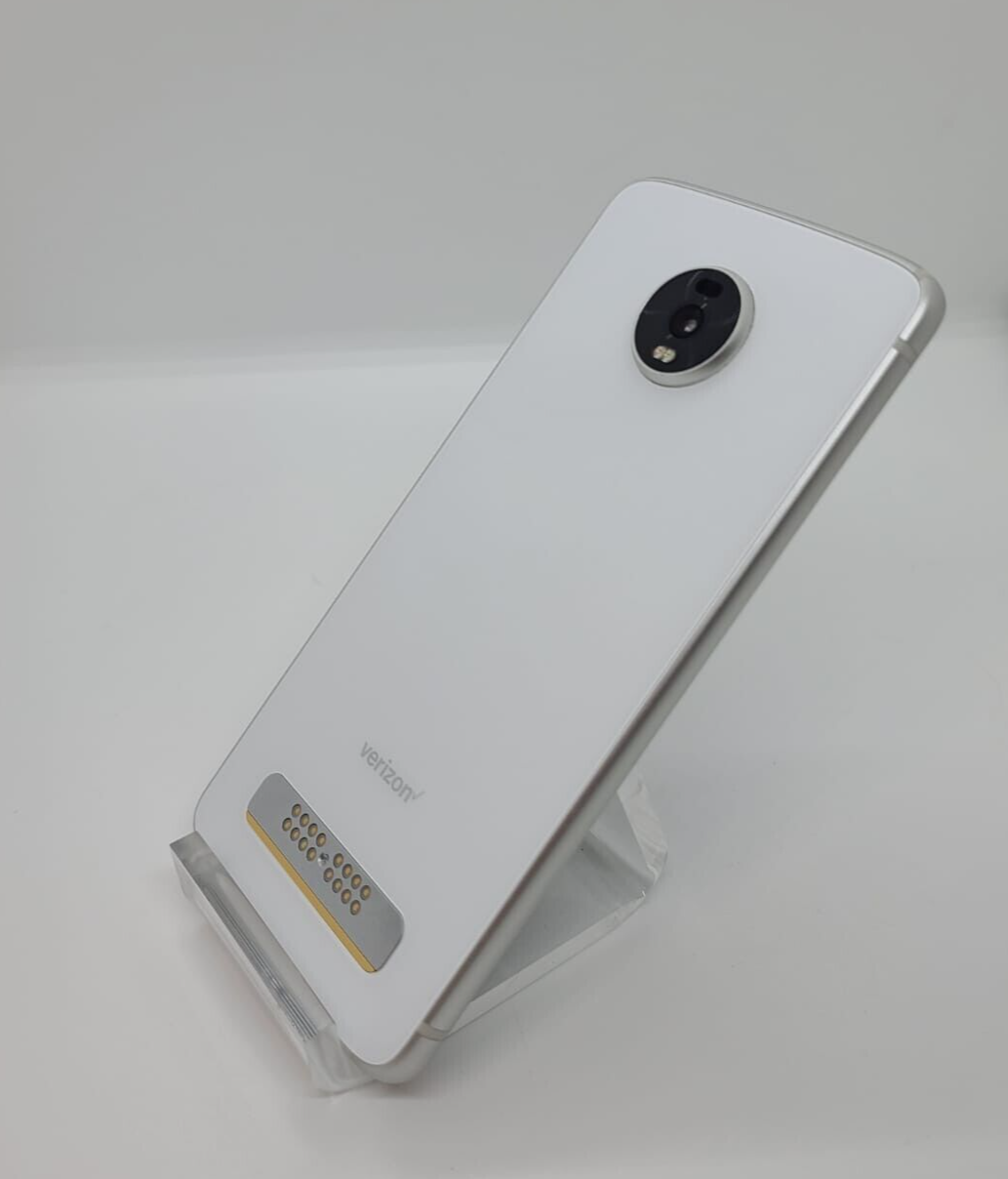 Motorola Moto Z4 128GB Verizon White Android 4G LTE Smartphone XT1980-4
