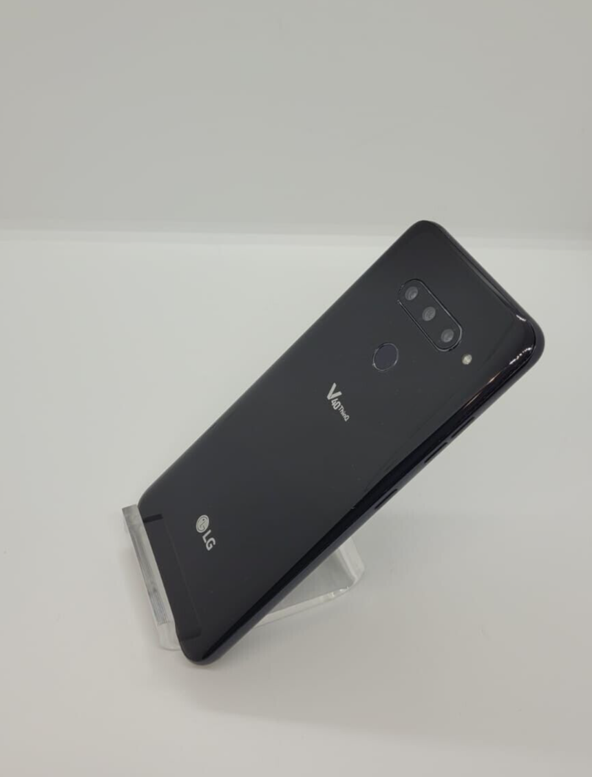 LG V40 ThinQ 64GB Sprint Unlocked 4G LTE Android Black Smartphone LM-V405UA