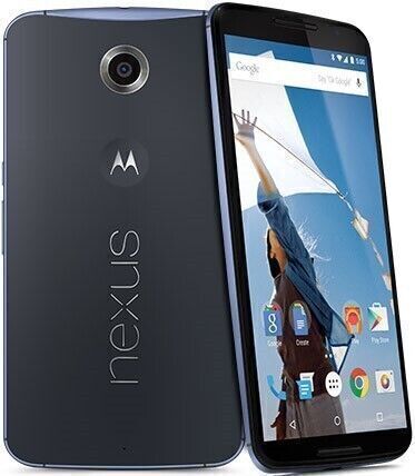 Motorola Nexus 6 64GB Blue Unlocked 4G LTE Android Smartphone XT1103